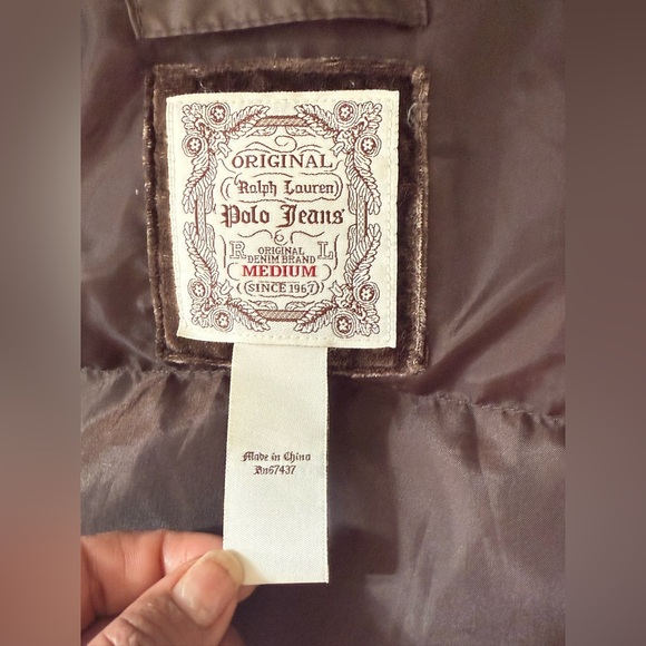 Ralph Lauren Brown Puffer Jacket with Fur Trim - Picture 10 of 10